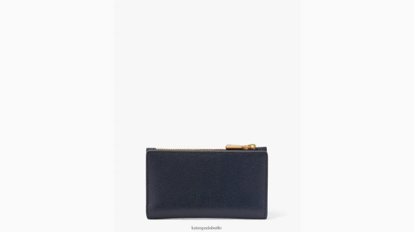 de Kate Spade Frauen Kleine schlanke Bifold-Geldbörse mit Muschelverzierung Blazer blau multi NB82J2343 Zubehör