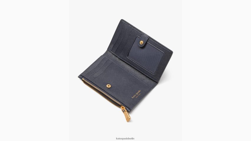de Kate Spade Frauen Kleine schlanke Bifold-Geldbörse mit Muschelverzierung Blazer blau multi NB82J2343 Zubehör