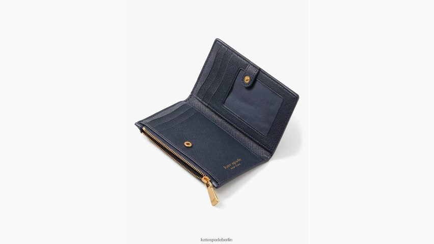 de Kate Spade Frauen Kleine schlanke Bifold-Geldbörse mit Zottelprägung Blazer blau multi NB82J2387 Zubehör