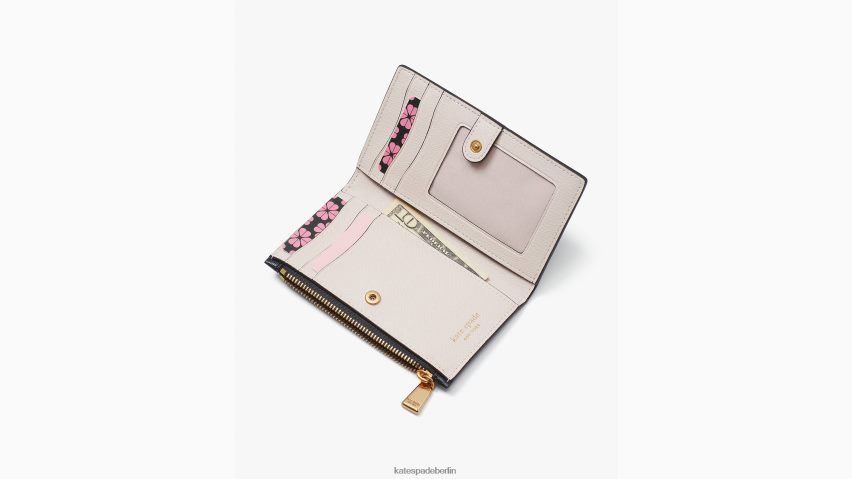 de Kate Spade Frauen Kleines schlankes Portemonnaie mit Morgan-Schleife Rosa Pflaume NB82J2372 Zubehör
