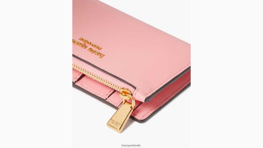 de Kate Spade Frauen Kleines schlankes Portemonnaie von Morgan Lachsrosa NB82J2360 Zubehör