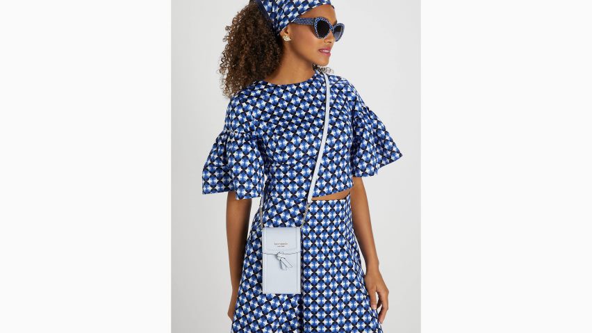 de Kate Spade Frauen Knott North South Handy-Umhängetasche Aquarell blau NB82J2105 Zubehör