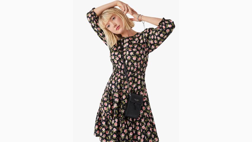 de Kate Spade Frauen Knott North South Handy-Umhängetasche Schwarz NB82J2104 Zubehör