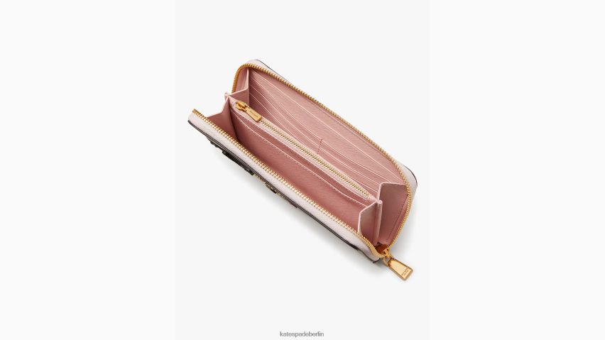 de Kate Spade Frauen Kontinentales Portemonnaie mit umlaufendem Reißverschluss und Libellenverzierung Morgen Strand Multi NB82J2374 Zubehör