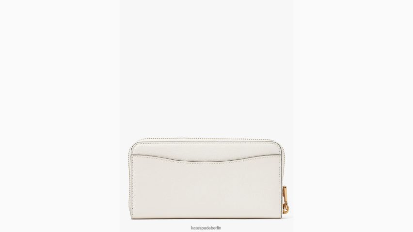 de Kate Spade Frauen Kontinentales Portemonnaie mit umlaufendem Reißverschluss und Morgan-Schleife Pergament NB82J2444 Zubehör