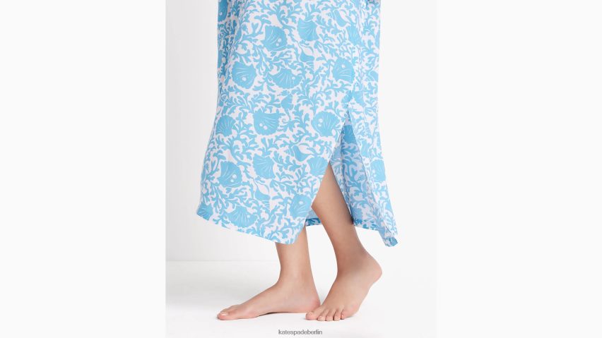 de Kate Spade Frauen Korallenmeerkaftan Korallenmeerblau NB82J2815 Bekleidung