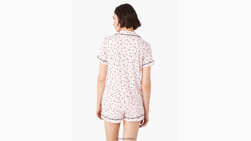 de Kate Spade Frauen Kurzes Pyjama-Set Flamingo NB82J2843 Bekleidung