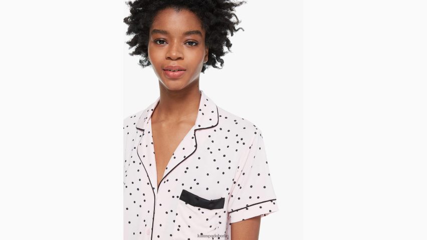 de Kate Spade Frauen Kurzes Pyjama-Set Flamingo NB82J2843 Bekleidung