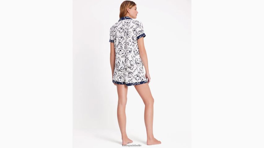 de Kate Spade Frauen Kurzes Pyjama-Set fröhlich blumig NB82J2814 Bekleidung