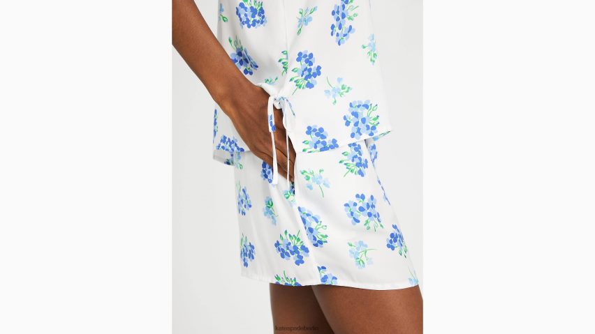 de Kate Spade Frauen Kurzes Tulpen-Pyjama-Set Brautstrauß NB82J2839 Bekleidung