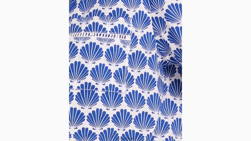 de Kate Spade Frauen Langes Pyjama-Set Shell-Geo NB82J2817 Bekleidung