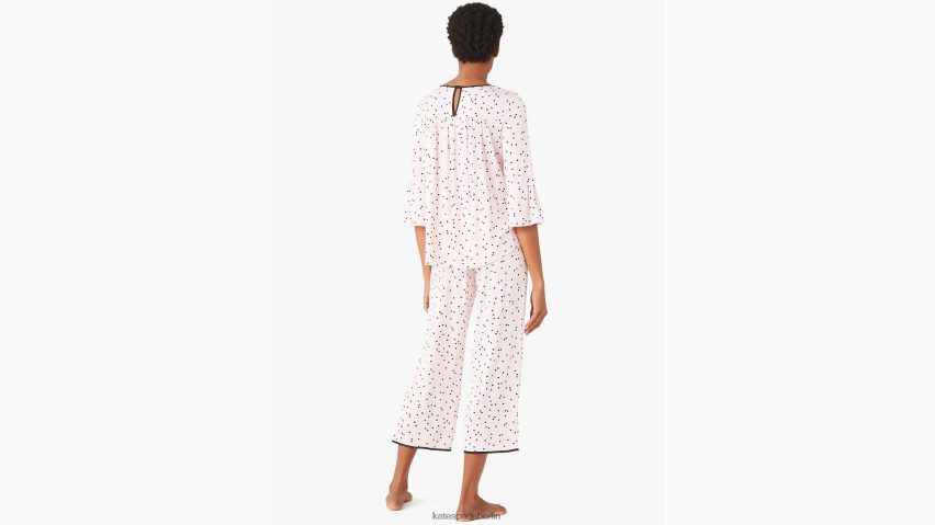 de Kate Spade Frauen Langes Pyjama-Set mit rosa Punkten rosa Punkt NB82J2834 Bekleidung