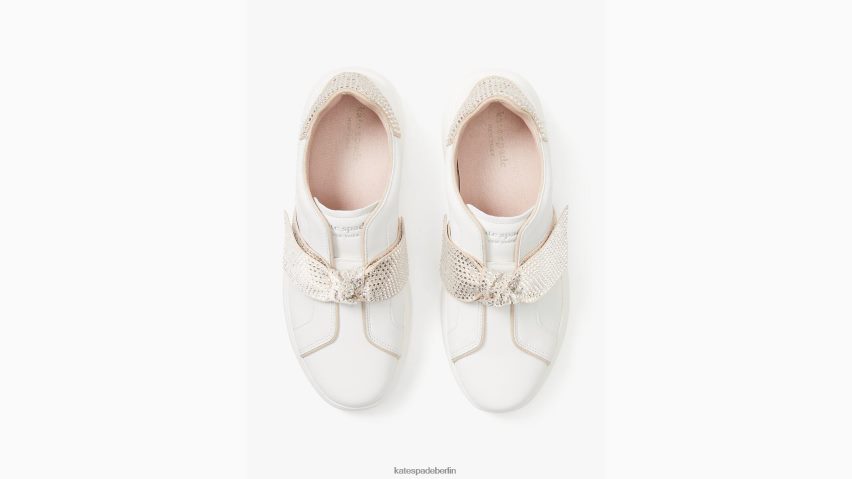 de Kate Spade Frauen Lexi-Pave-Sneaker Optik weiß/heu NB82J2678 Schuhwerk