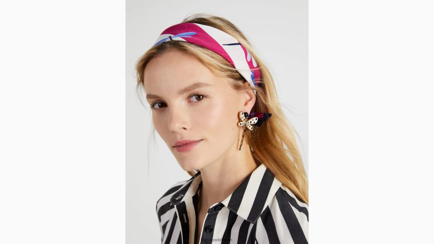 de Kate Spade Frauen Libellen-Bandana Rosa Pflaume NB82J21364 Zubehör
