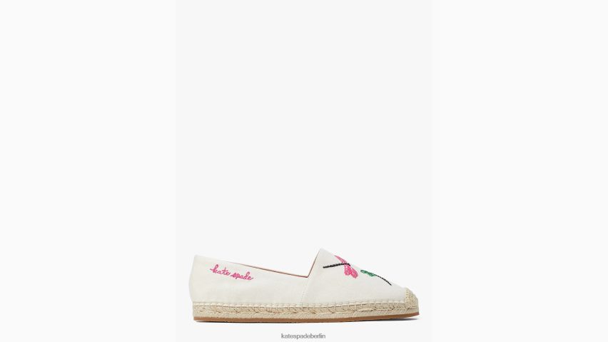 de Kate Spade Frauen Libellen-Espadrilles Pergament multi NB82J2505 Schuhwerk