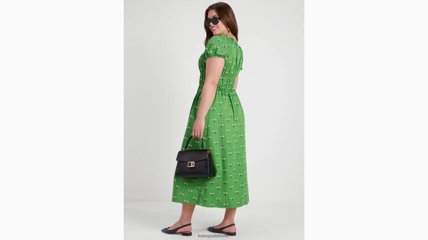 de Kate Spade Frauen Libellen-Riviera-Kleid ks grün NB82J2736 Bekleidung