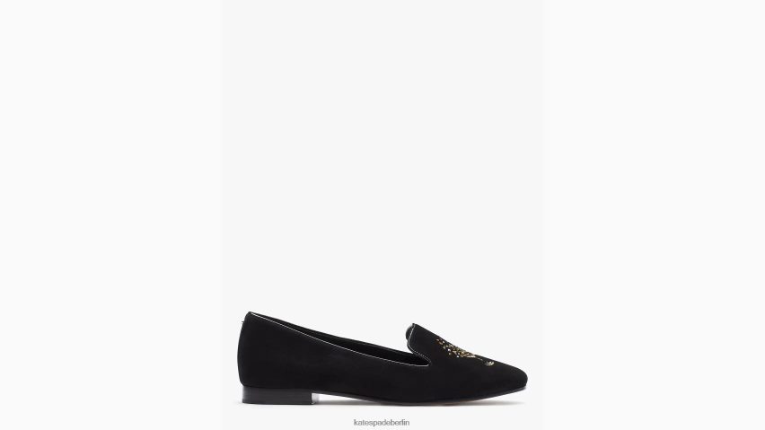 de Kate Spade Frauen Lounge-Fizzy-Slipper Schwarz NB82J2626 Schuhwerk