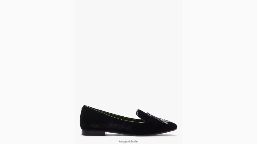 de Kate Spade Frauen Lounge-Zebra-Loafer Schwarz NB82J2667 Schuhwerk