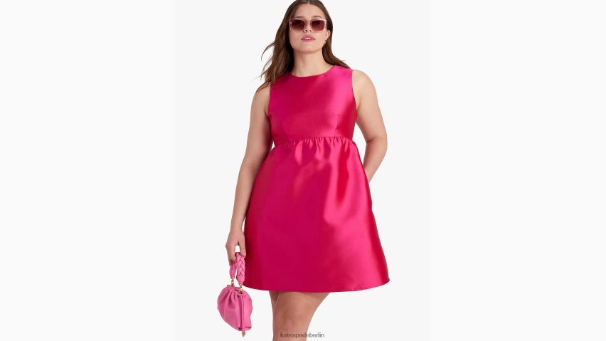 de Kate Spade Frauen Lucille-Minikleid mit offenem Rücken Rosa Pflaume NB82J2744 Bekleidung