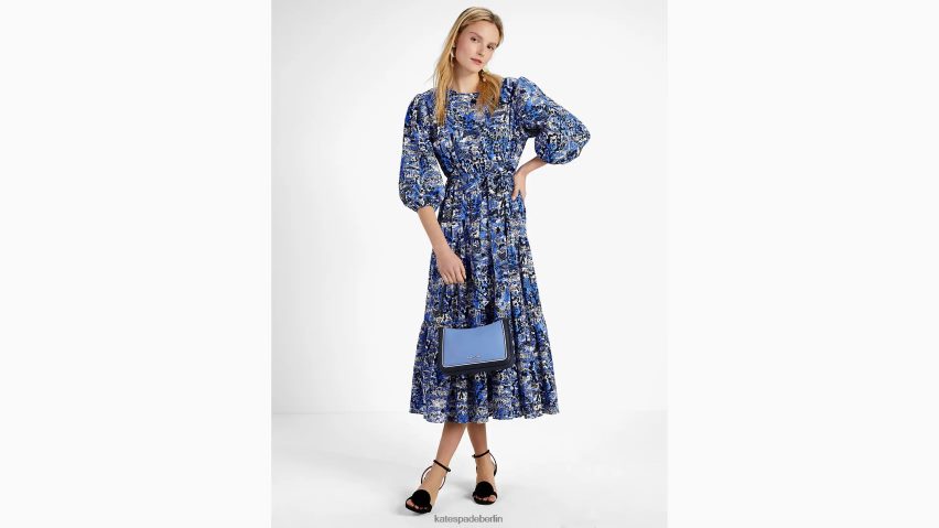de Kate Spade Frauen Malerisches Spaziergang-Rasenkleid Blazer blau NB82J2759 Bekleidung