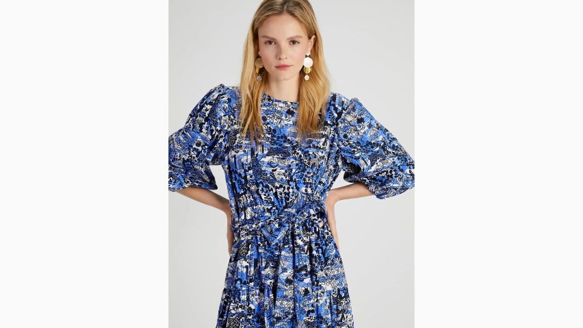 de Kate Spade Frauen Malerisches Spaziergang-Rasenkleid Blazer blau NB82J2759 Bekleidung