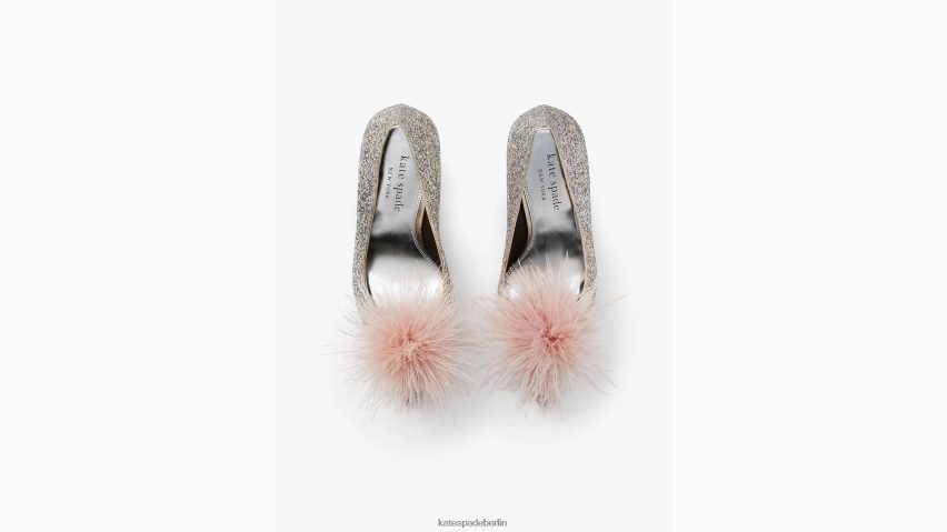 de Kate Spade Frauen Marabu-Pumpen Gold-Silber NB82J2647 Schuhwerk