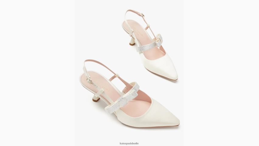 de Kate Spade Frauen Maritza Pavé-Pumps Elfenbein Braut NB82J2593 Schuhwerk