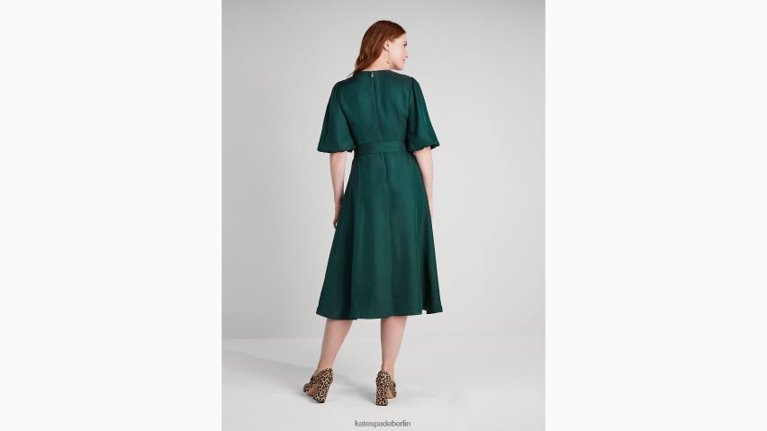 de Kate Spade Frauen Matineekleid aus Seidenmischung Pinienhain NB82J2870 Bekleidung