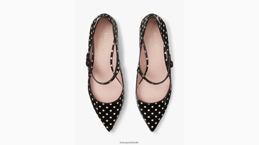 de Kate Spade Frauen Maya-Wohnungen schwarz/creme NB82J2587 Schuhwerk