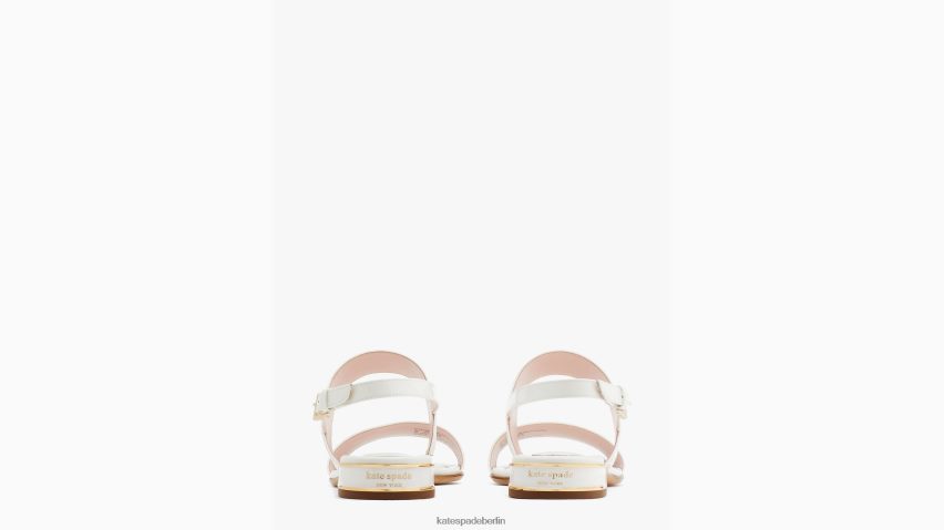 de Kate Spade Frauen Merritt-Sandalen echtes Weiß NB82J2483 Schuhwerk