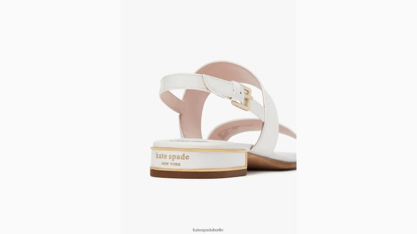 de Kate Spade Frauen Merritt-Sandalen echtes Weiß NB82J2483 Schuhwerk