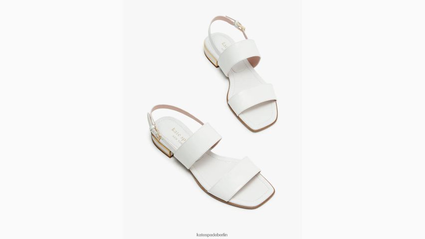 de Kate Spade Frauen Merritt-Sandalen echtes Weiß NB82J2483 Schuhwerk