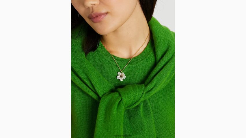 de Kate Spade Frauen Mini-Anhänger „Blumenrausch“ creme/gold NB82J21165 Zubehör