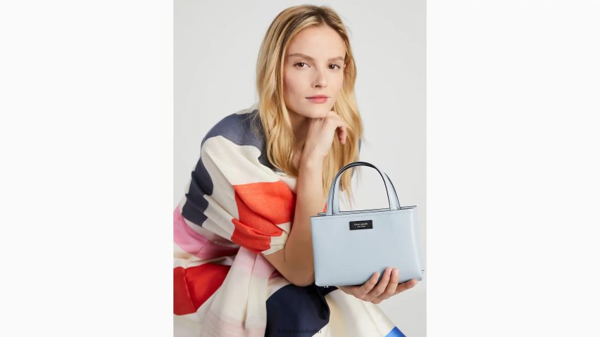 de Kate Spade Frauen Mini-Tasche „Sam Icon“ aus Leder Aquarell blau NB82J2200 Zubehör