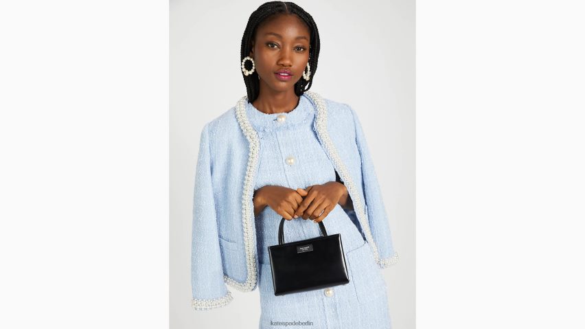 de Kate Spade Frauen Mini-Tasche „Sam Icon“ aus Leder Schwarz NB82J2198 Zubehör