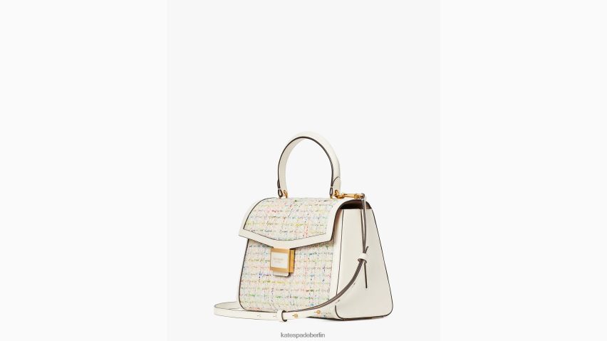 de Kate Spade Frauen Mittelgroße Katy-Tweed-Tasche mit Henkel creme multi NB82J248 Zubehör