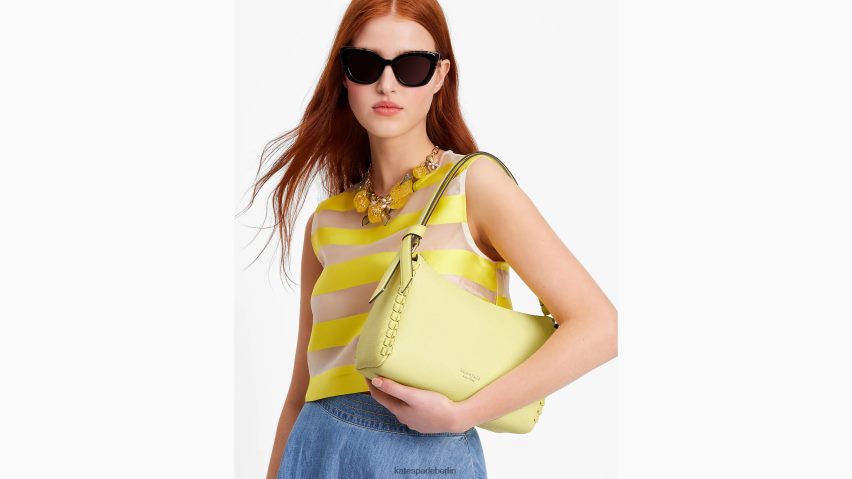 de Kate Spade Frauen Mittelgroße Umhängetasche mit Knotenverschluss und Überwendlingsstich Die Sonne scheint NB82J2304 Zubehör