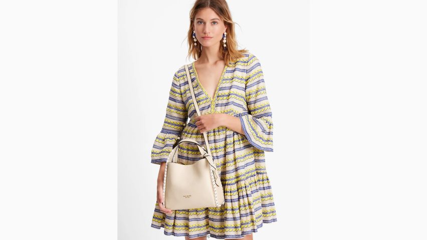 de Kate Spade Frauen Mittelgroße Umhängetasche mit Überwendlingsnaht von Knott nacktes Multi NB82J2138 Zubehör