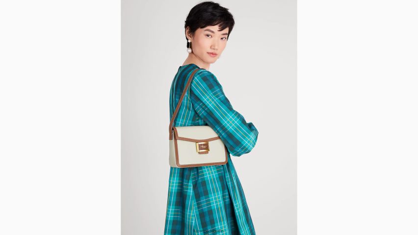 de Kate Spade Frauen Mittelgroße Umhängetasche „Katy“ in Blockfarben Halo weiß multi NB82J2297 Zubehör