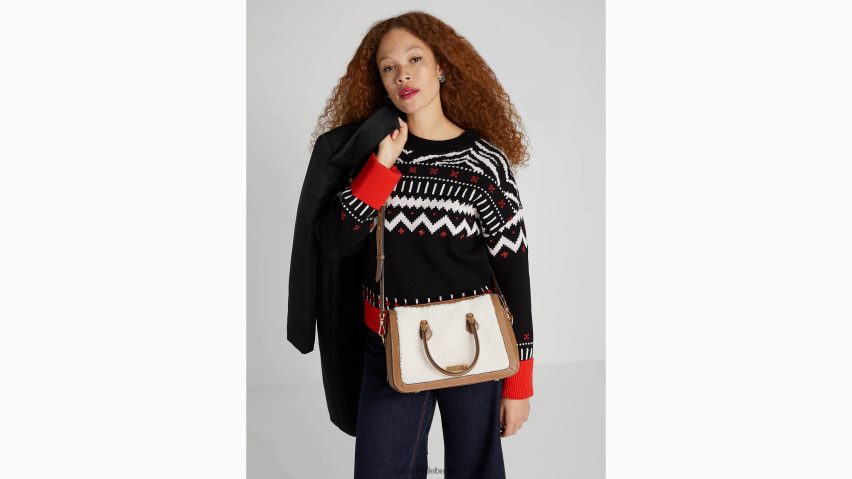 de Kate Spade Frauen Mittlere Umhängetasche aus Gramercy-Lammfell creme multi NB82J2341 Zubehör