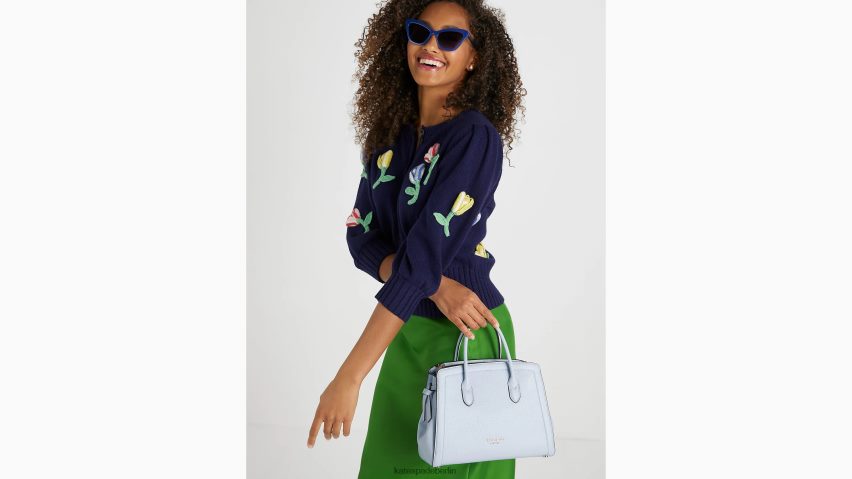 de Kate Spade Frauen Mittlere Umhängetasche mit Knotenmuster Aquarell blau NB82J274 Zubehör