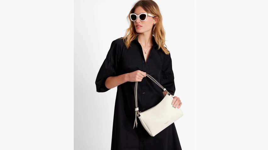 de Kate Spade Frauen Mittlere Umhängetasche mit Knotenmuster Creme NB82J2238 Zubehör