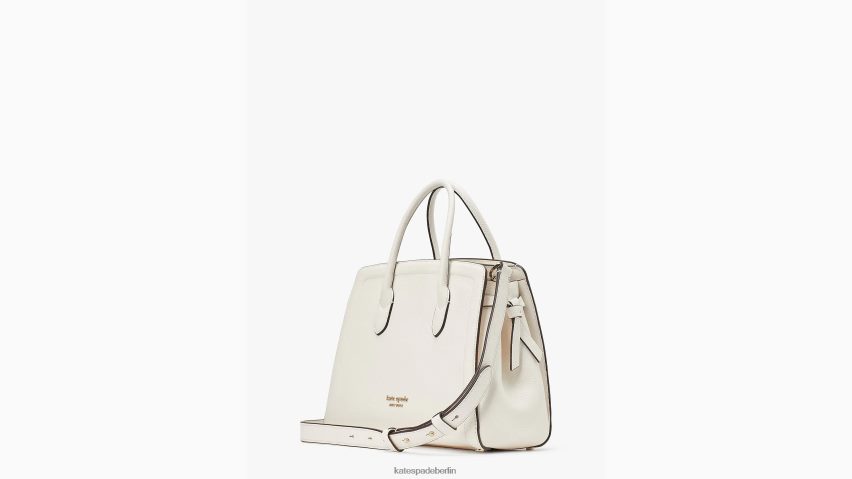 de Kate Spade Frauen Mittlere Umhängetasche mit Knotenmuster Creme NB82J275 Zubehör