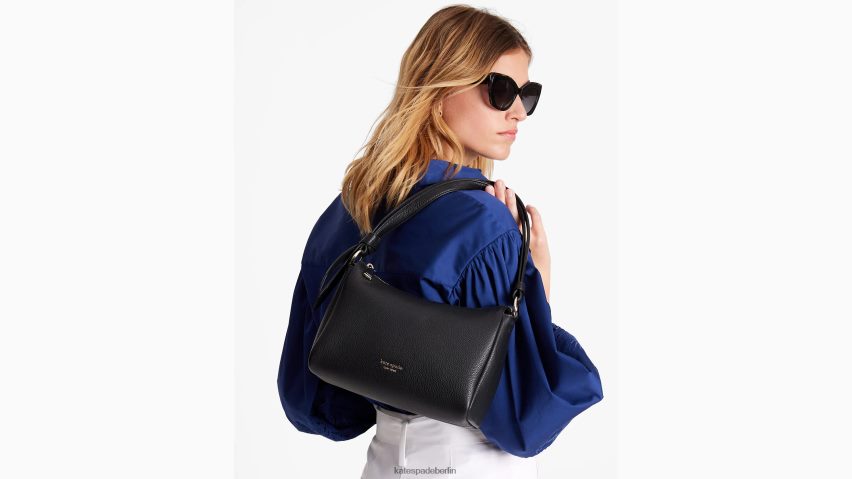 de Kate Spade Frauen Mittlere Umhängetasche mit Knotenmuster Schwarz NB82J2239 Zubehör