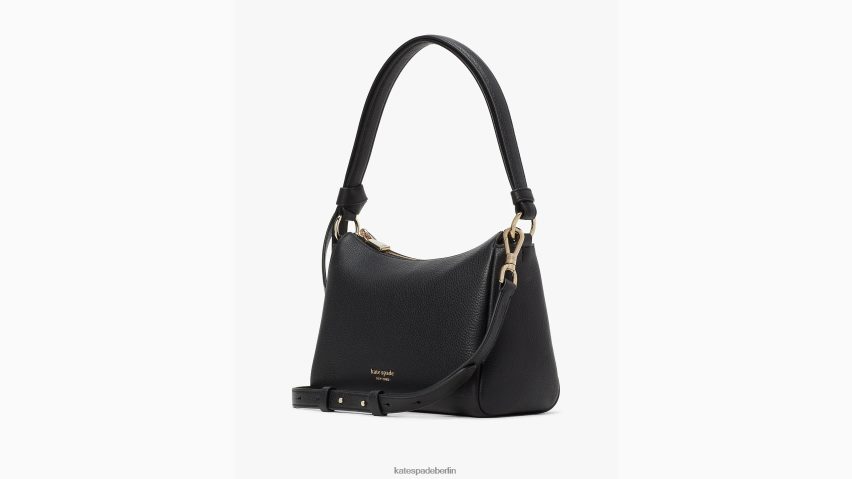 de Kate Spade Frauen Mittlere Umhängetasche mit Knotenmuster Schwarz NB82J2239 Zubehör