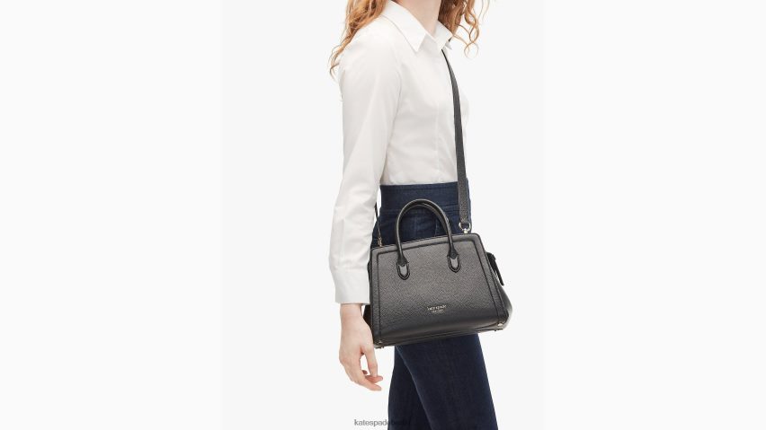 de Kate Spade Frauen Mittlere Umhängetasche mit Knotenmuster Schwarz NB82J271 Zubehör