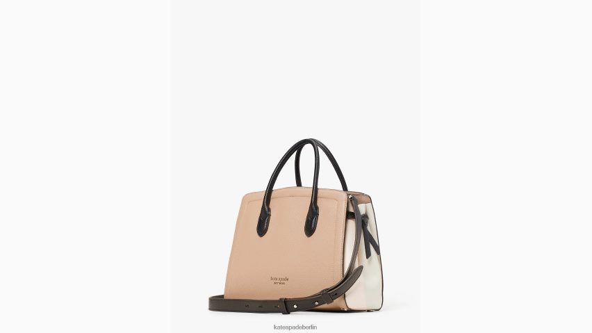 de Kate Spade Frauen Mittlere Umhängetasche mit Knotenmuster in Blockfarben Kraftpapier multi NB82J2208 Zubehör