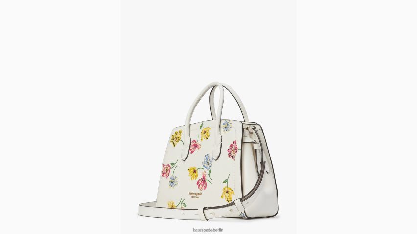 de Kate Spade Frauen Mittlere Umhängetasche mit Tulpen-Toss-Prägung von Knott creme multi NB82J2170 Zubehör