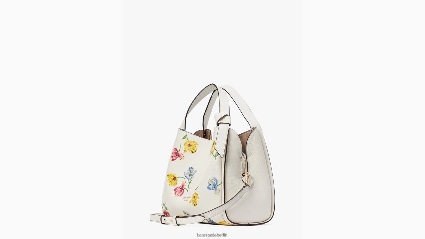 de Kate Spade Frauen Mittlere Umhängetasche mit Tulpen-Toss-Prägung von Knott creme multi NB82J276 Zubehör