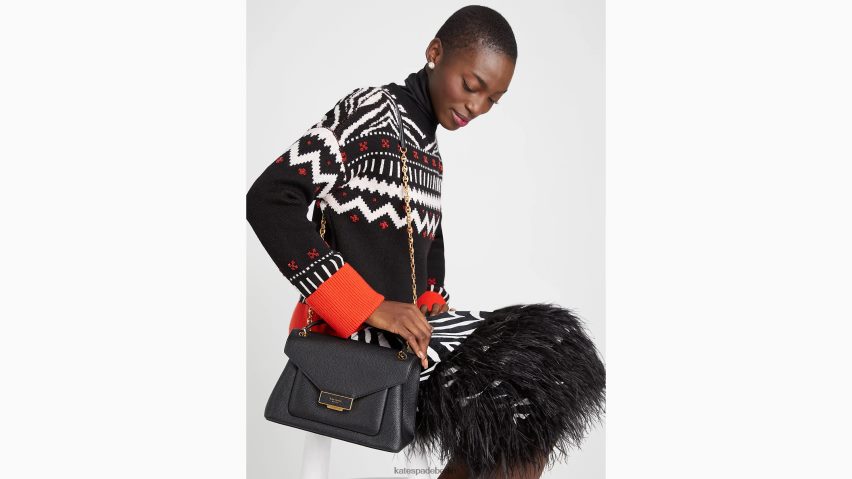 de Kate Spade Frauen Mittlere umwandelbare Umhängetasche von Gramercy Schwarz NB82J2315 Zubehör